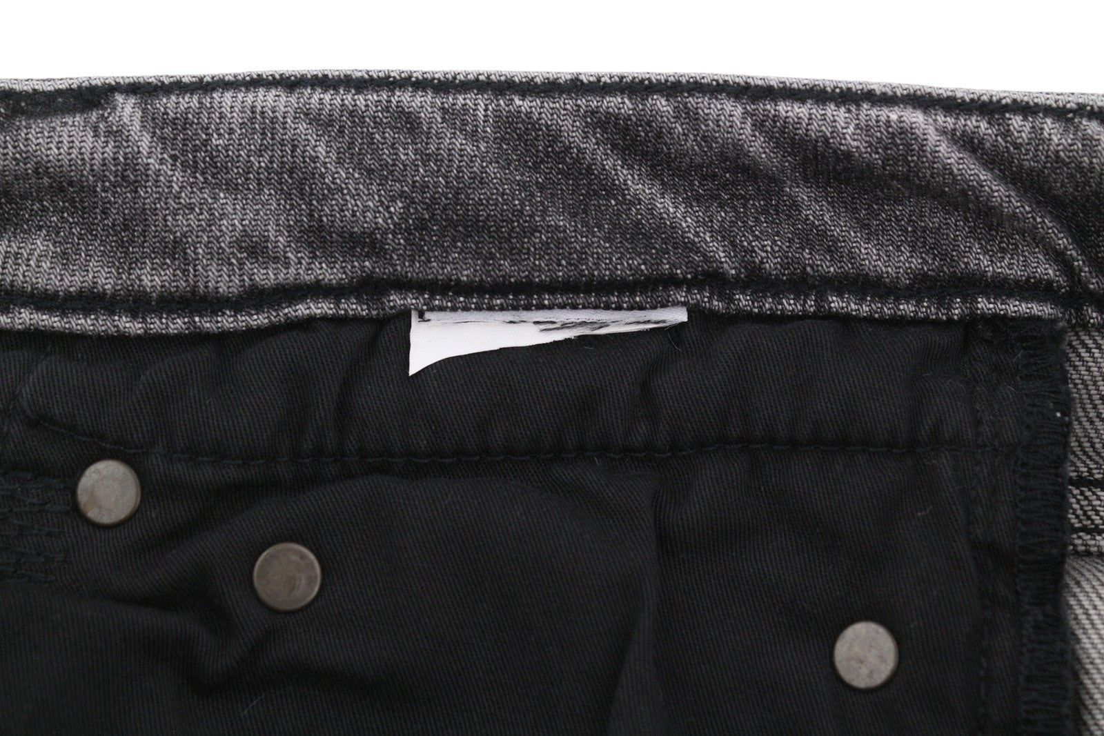 R13 Women Jeans 26 Grey Whiskers Faded Cropped Ankle Straight Zip Fly Denim