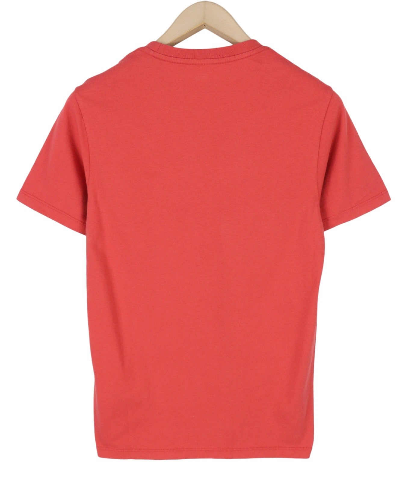 LEVI'S Standard Men T-Shirt XS Red Tricot Cotton Crew Neck Short Sleeve Casual