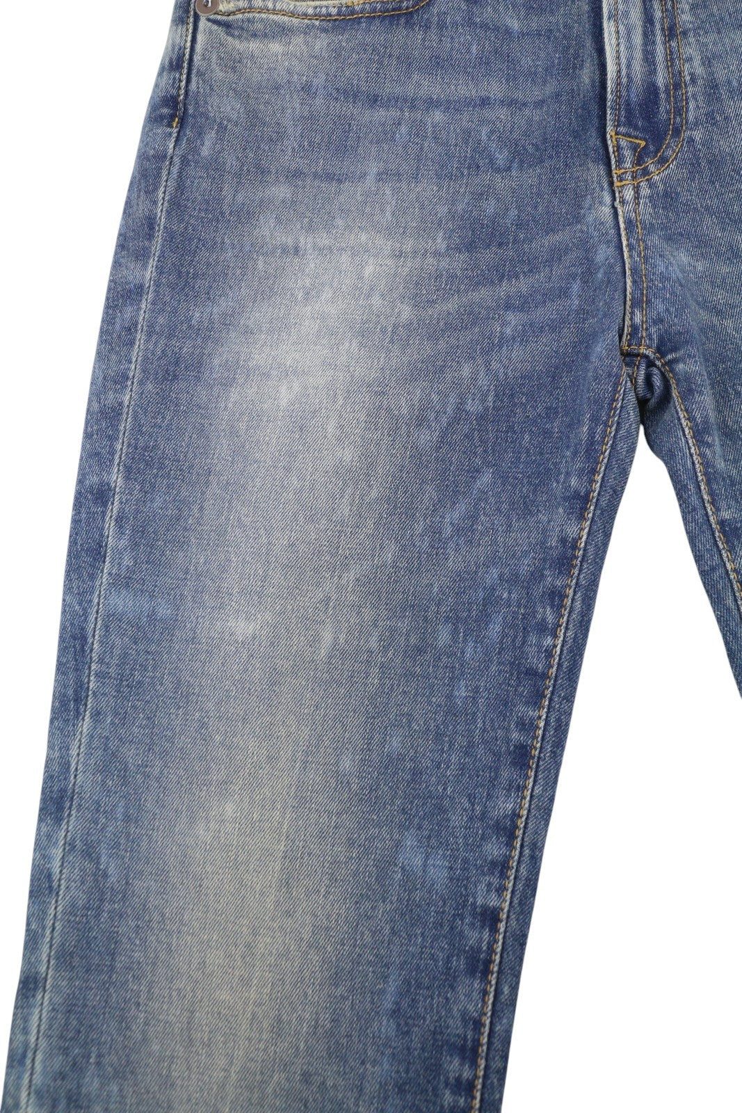 R13 Kick Fit Women Jeans 28 Kelly Stretch Whiskers Faded Cropped Zip RRP699