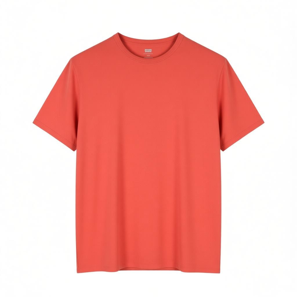 LEVI'S Slim Men T-Shirt S Red Tricot Cotton Crew Neck Short Sleeve Casual