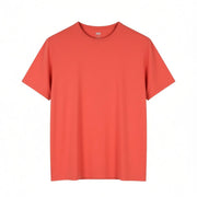 LEVI'S Slim Men T-Shirt S Red Tricot Cotton Crew Neck Short Sleeve Casual