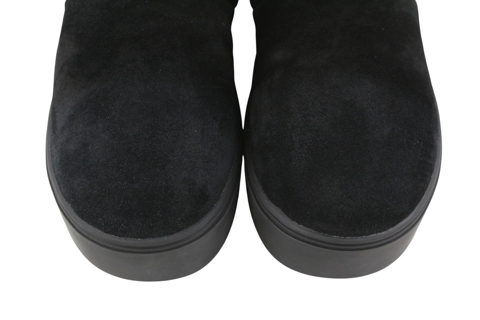 CHIARA FERRAGNI Ankle Eyelike Black Suede Women Boots EU37 Fleece Inside RRP275