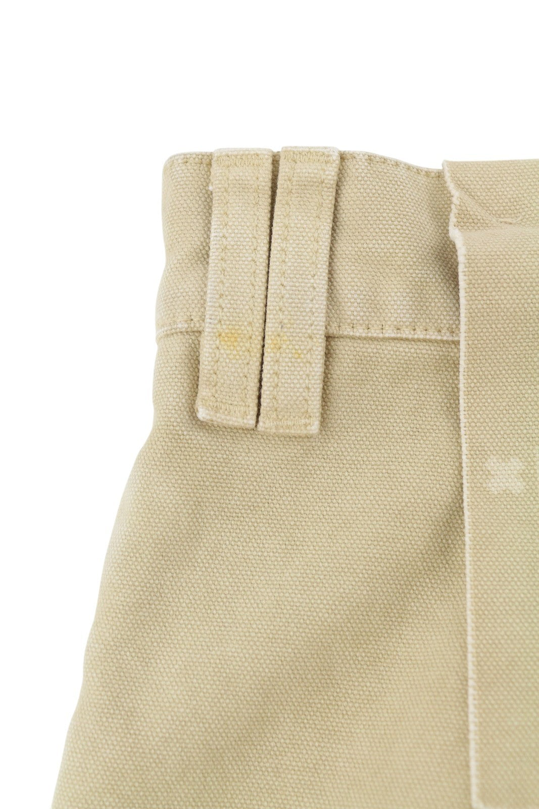 DESMORE Cargo Men Trousers W36 Light Brown Faded Patch Pockets Distress Zip