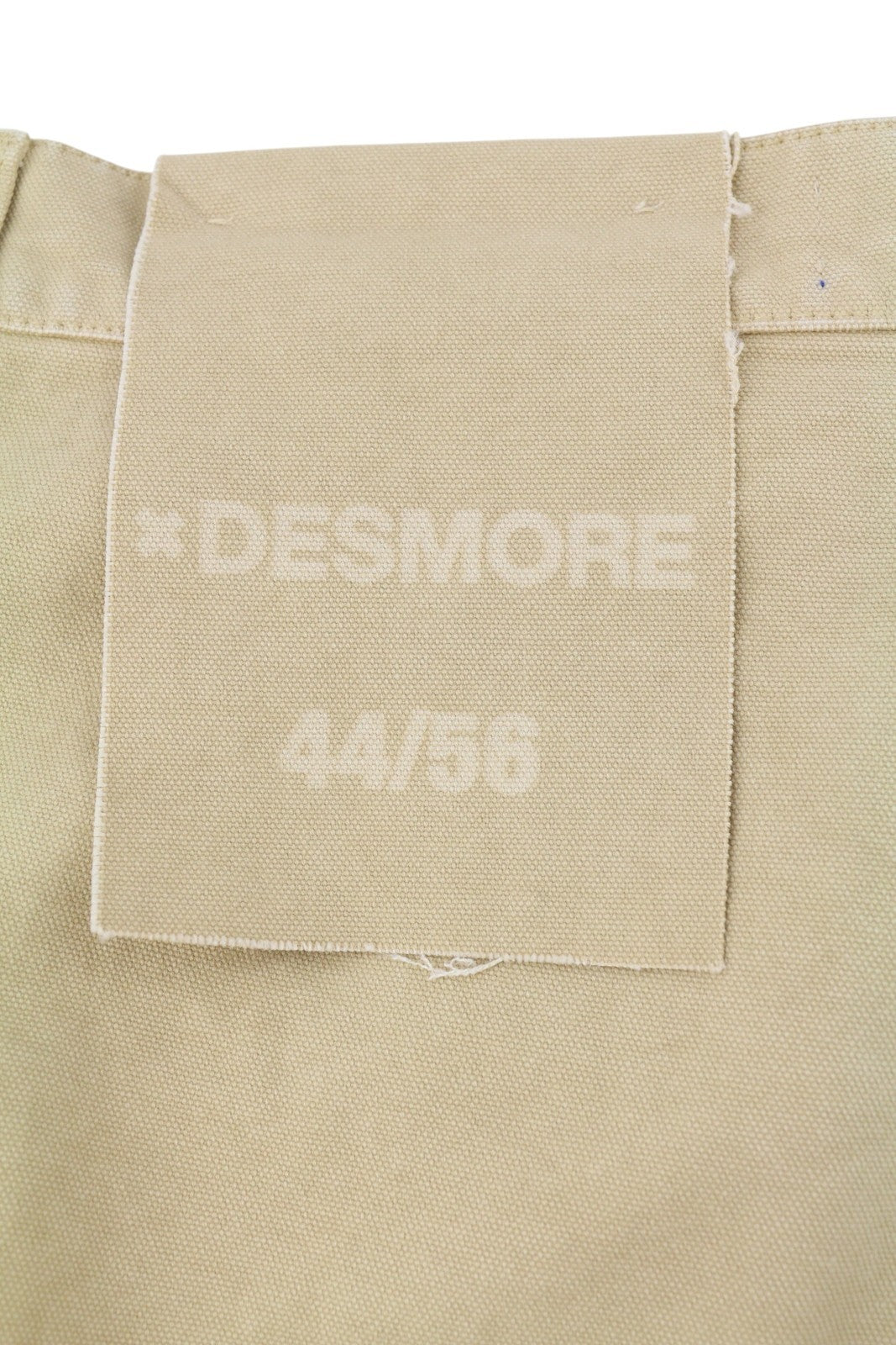 DESMORE Cargo Men Trousers W36 Light Brown Faded Patch Pockets Distress Zip
