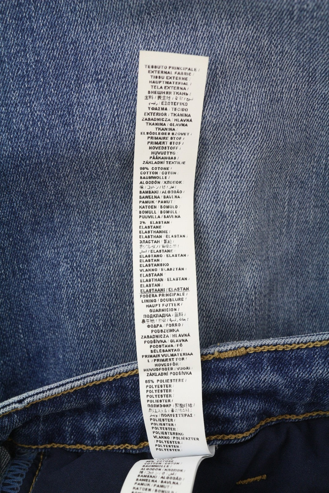 LIU JO Women Jeans W28 Flare Fade Blue Denim Button Ankle Casual Fit