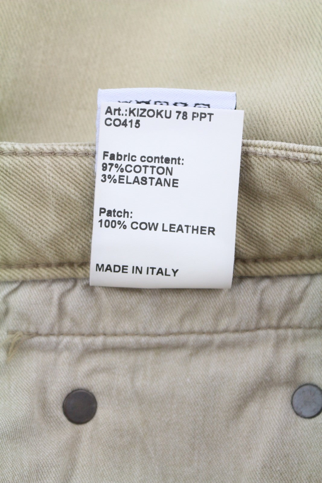 R13 Boy Straight Women Jeans 24 Khaki Stretch Faded Cropped Ankle Zip RRP699