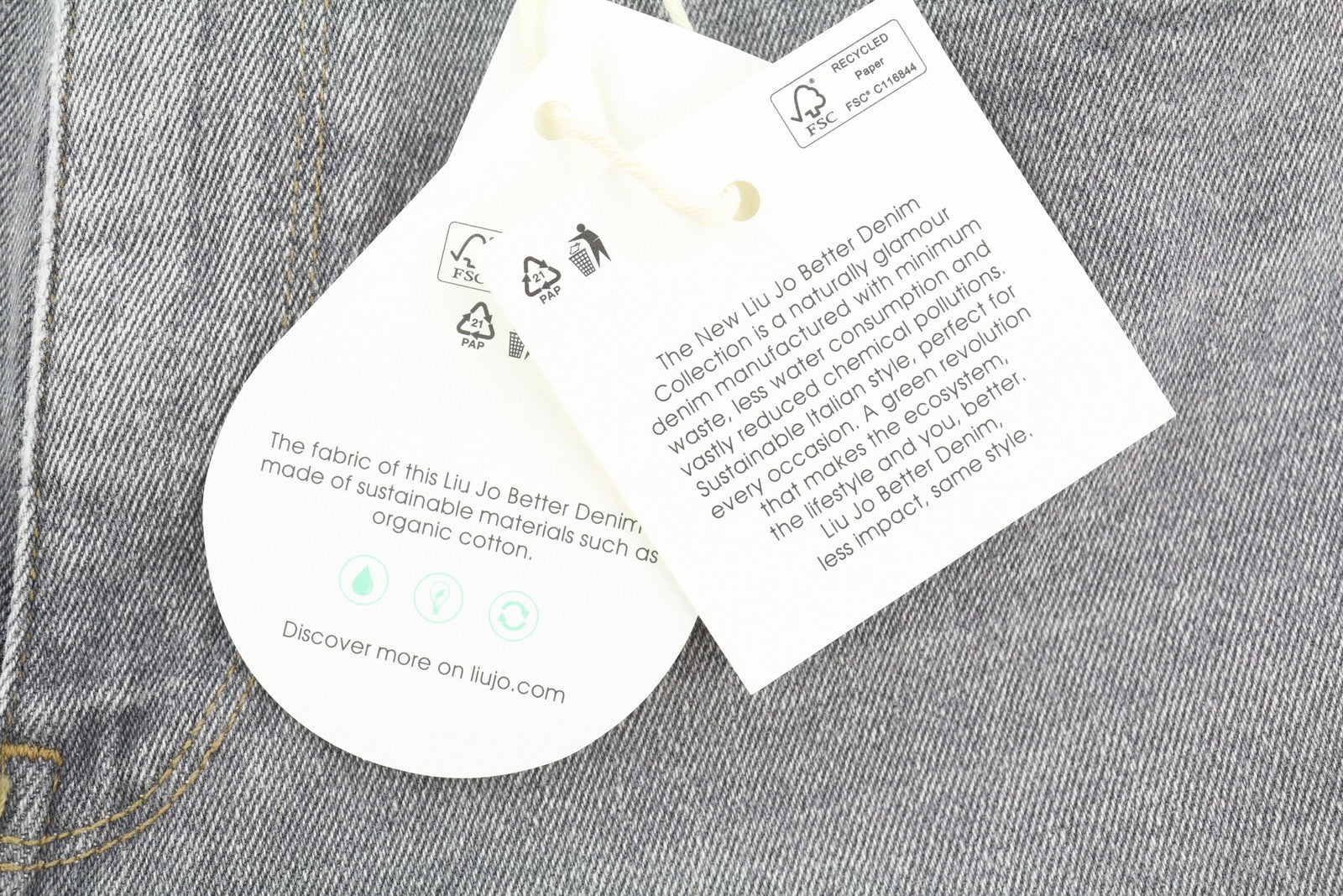 LIU JO Overdyed Women Jeans W28 High Waist Skinny Grey Washed Denim