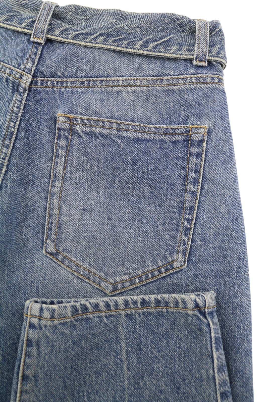 LIU JO Boy Women Jeans W28 Loose High Waist Washed Blue Ankle Denim