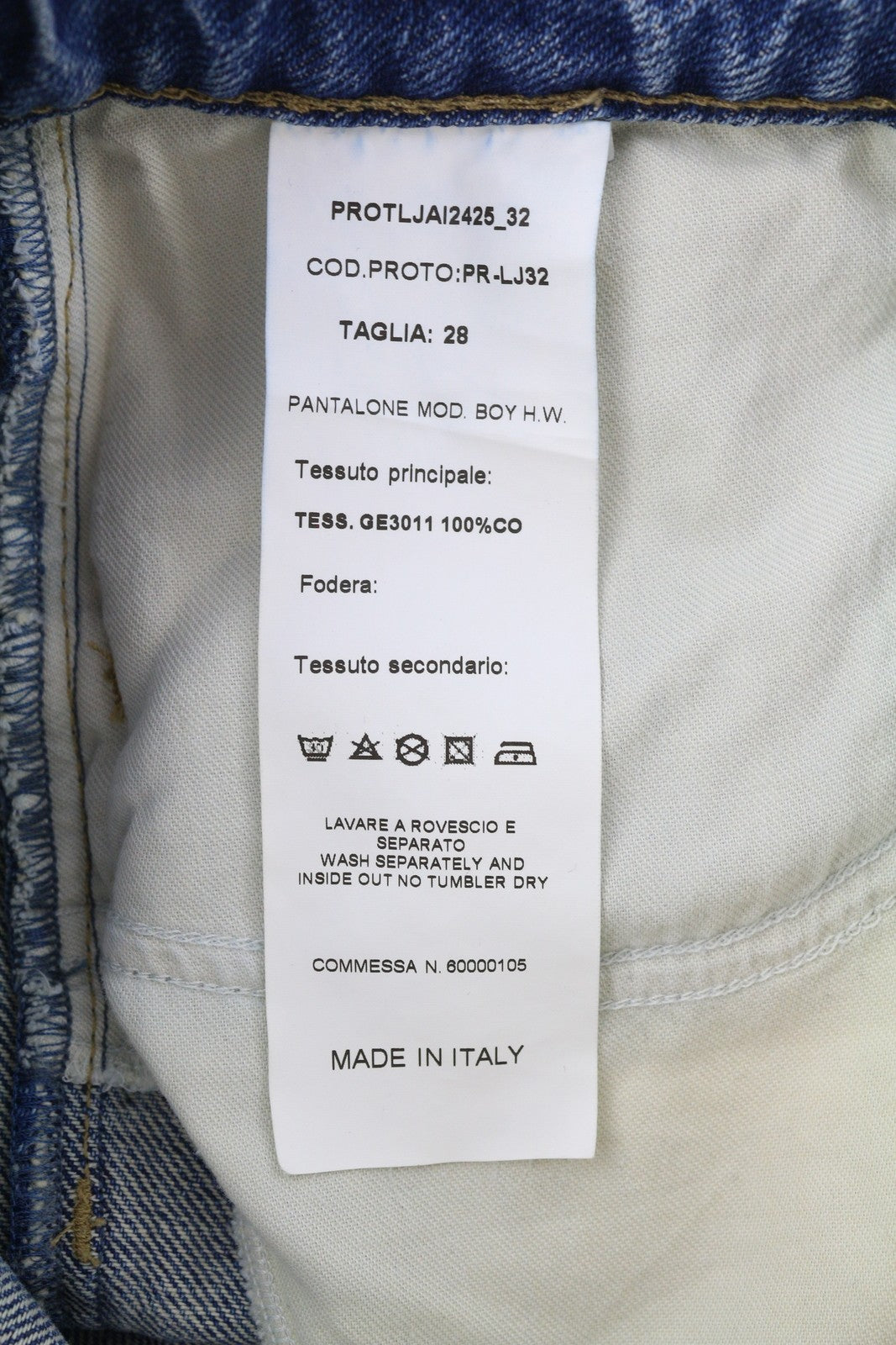 LIU JO Boy Women Jeans W28 Loose High Waist Washed Blue Ankle Denim