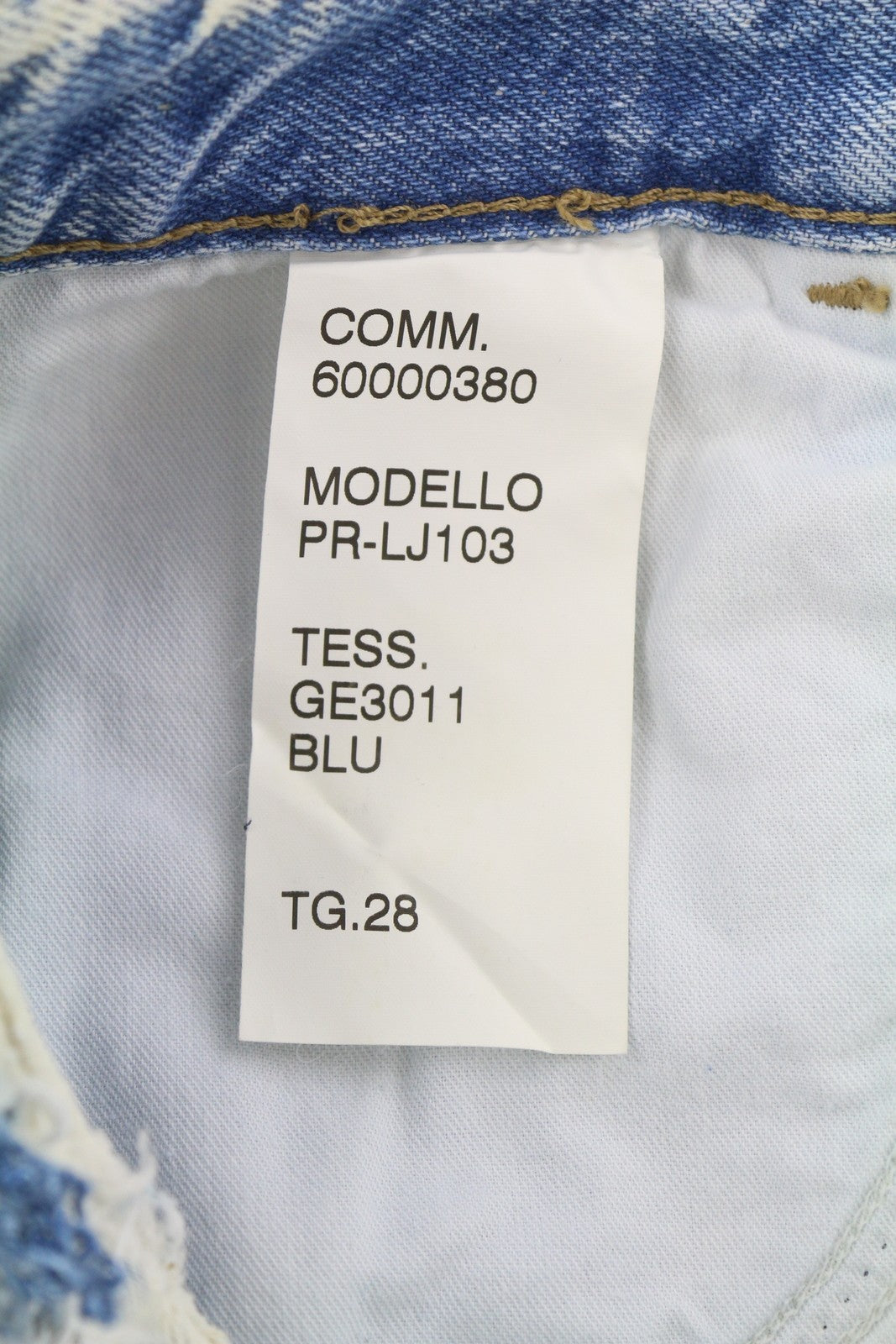 LIU JO Women Jeans W28 Ripped Painted Washed Blue Denim High Waist