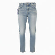 DESMORE 5 Tasche Alex Light Blue Men Jeans W34 Whiskers Faded Slim Button Fly