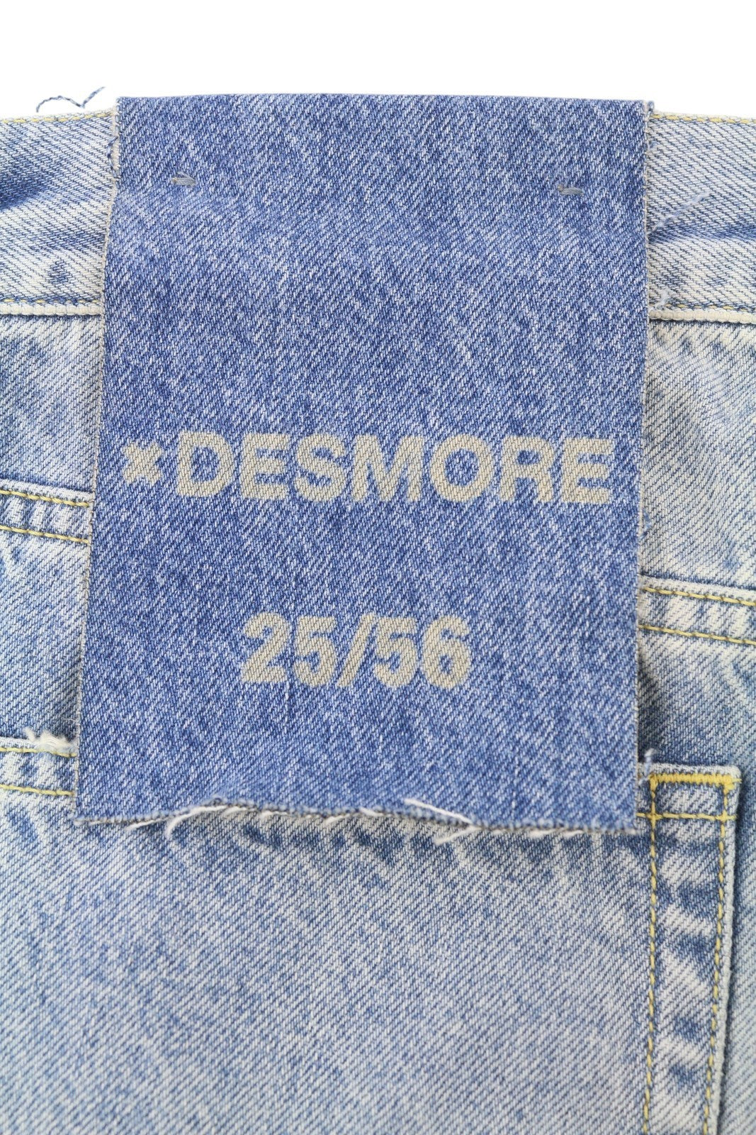 DESMORE 5 Tasche Alex Light Blue Men Jeans W34 Whiskers Faded Slim Button Fly
