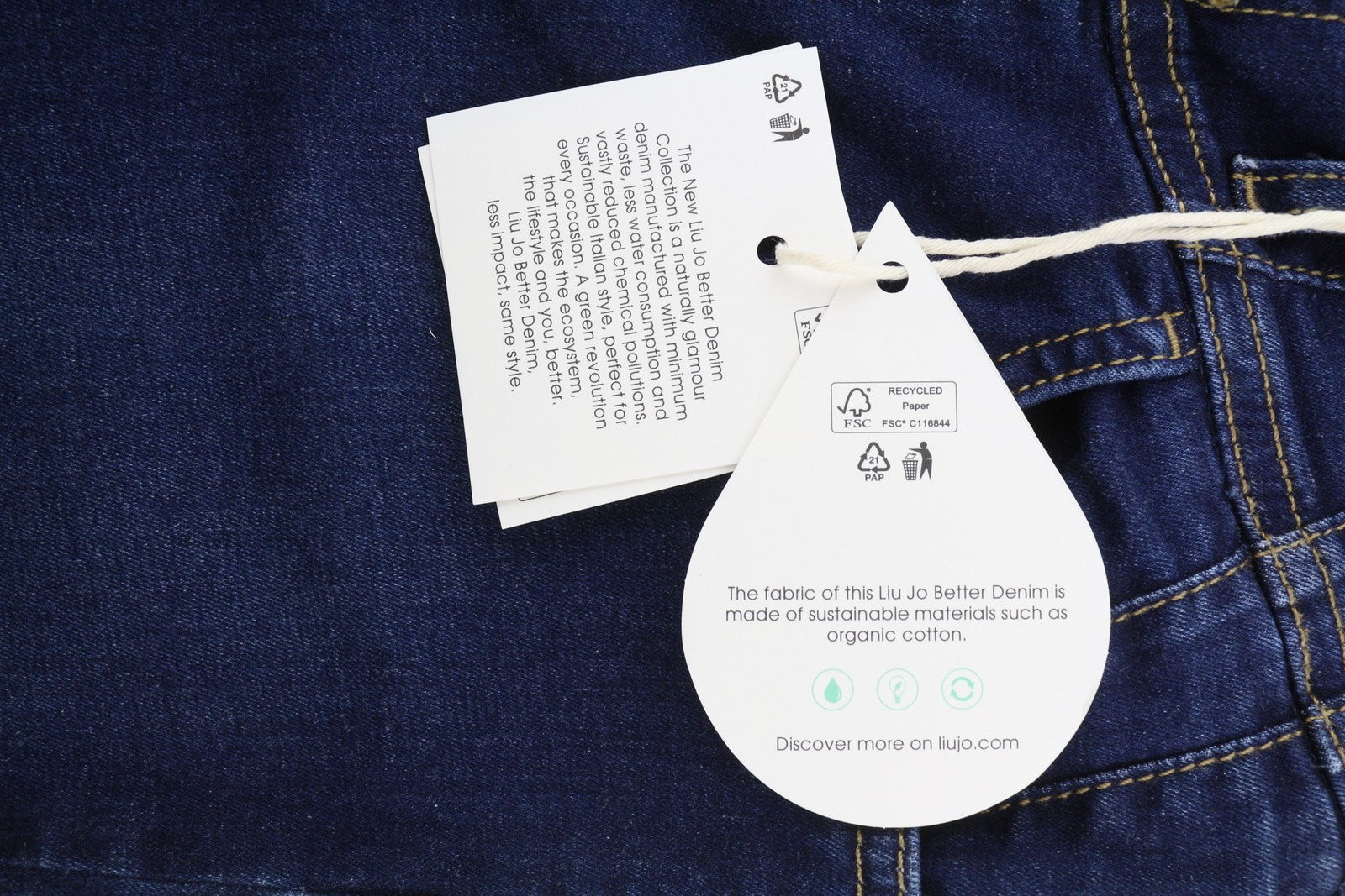 LIU JO Women Jeans W28 High Waist Bootcut Blue Denim Button Casual