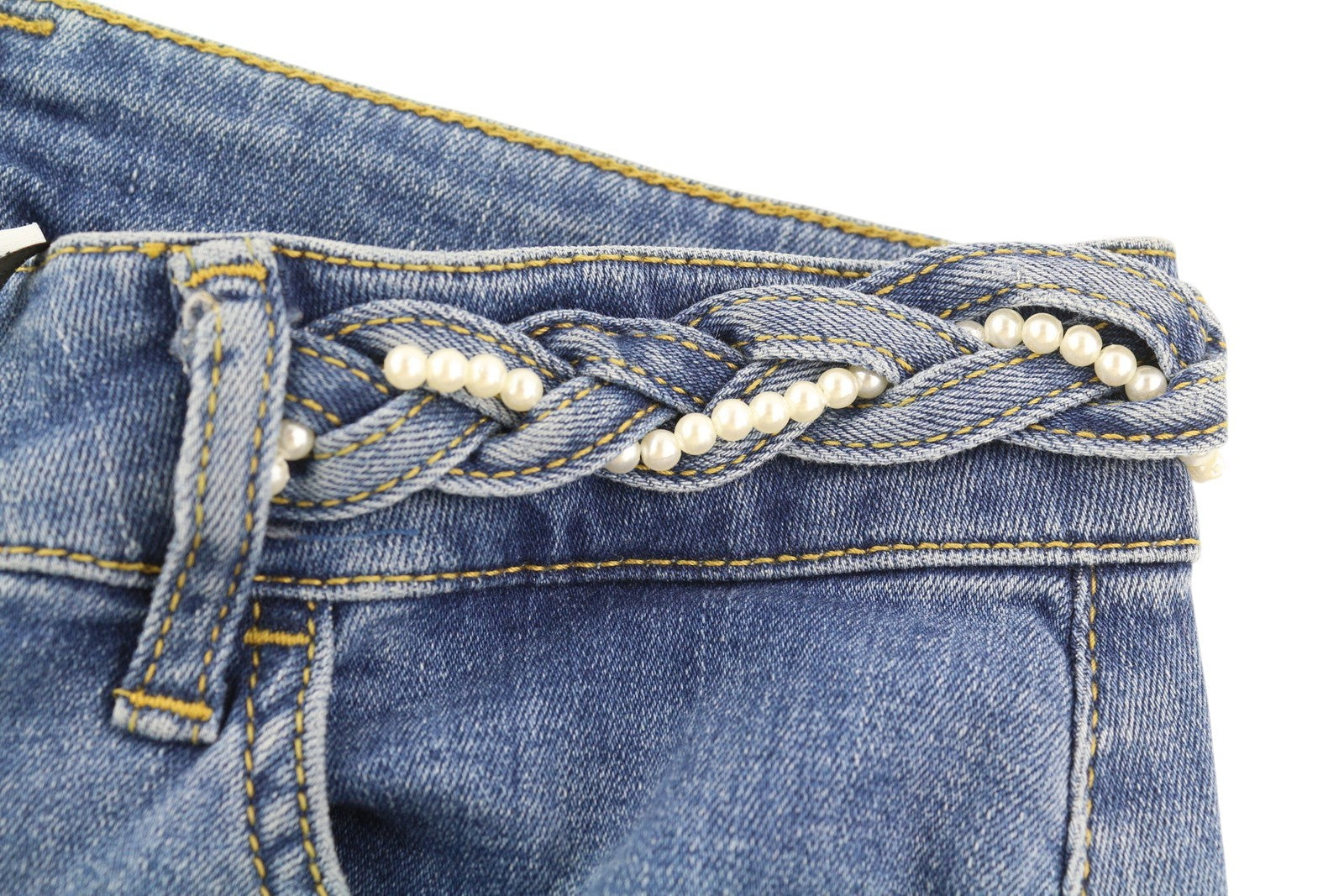 LIU JO Up Beat Women Jeans W28 Bottom Up Bootcut Blue Denim Zip Fly