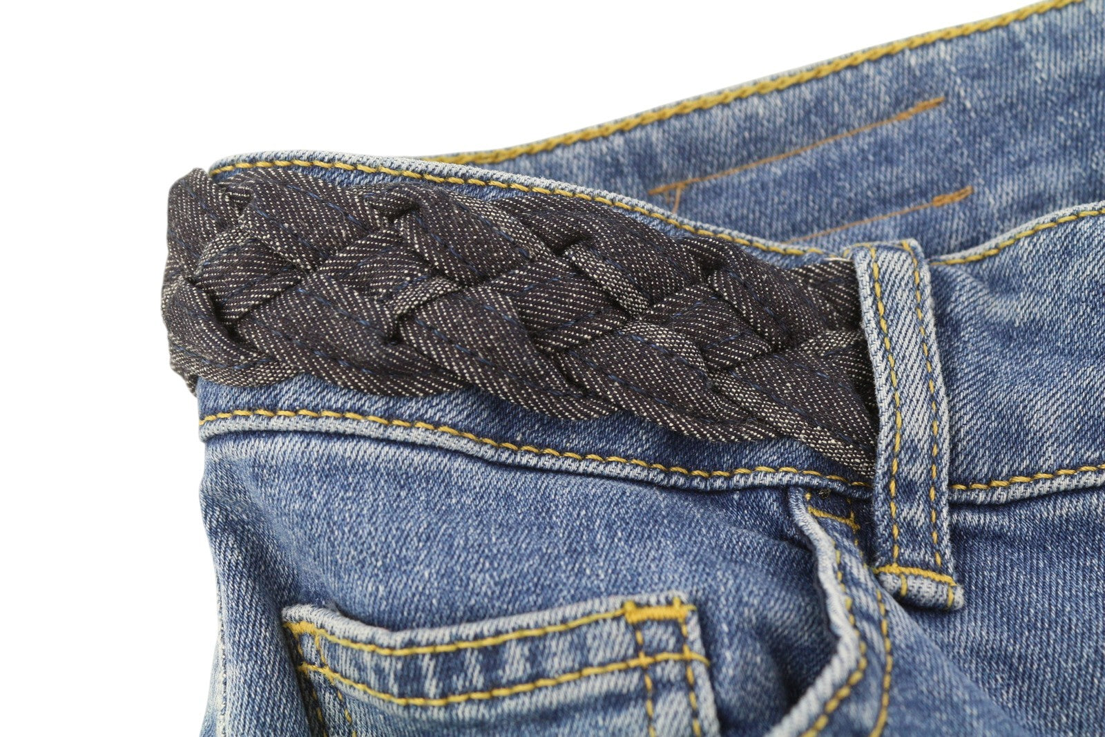 LIU JO Up Beat Women Jeans W28 Bottom Up Bootcut Blue Denim Zip Fly