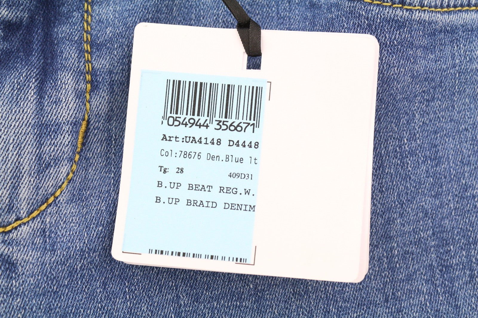 LIU JO Up Beat Women Jeans W28 Bottom Up Bootcut Blue Denim Zip Fly