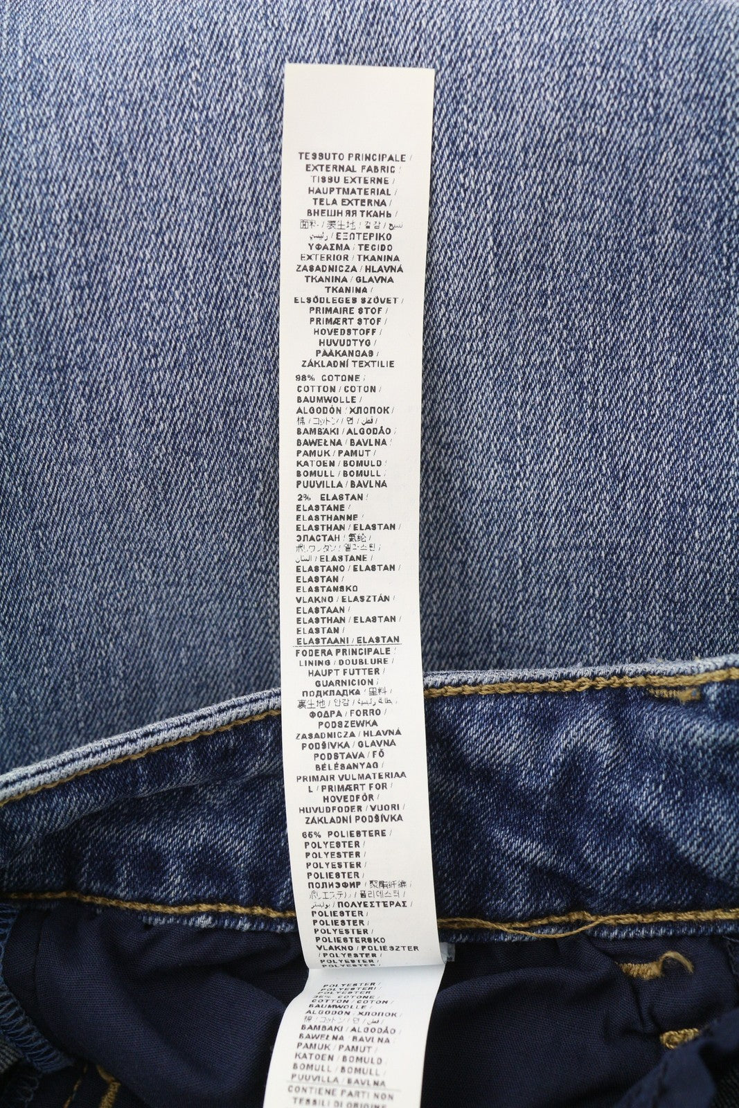 LIU JO Women Jeans W27 Bootcut Washed Denim Blue Casual Zip Pockets