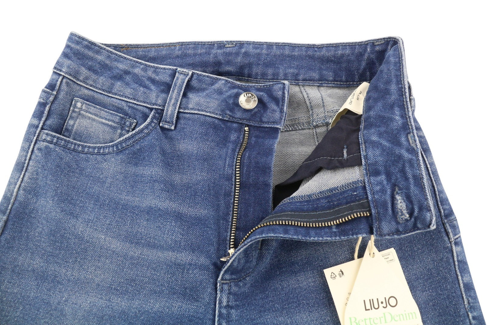 LIU JO Beat Good Women Jeans W28 High Waist Bootcut Blue Denim Casual