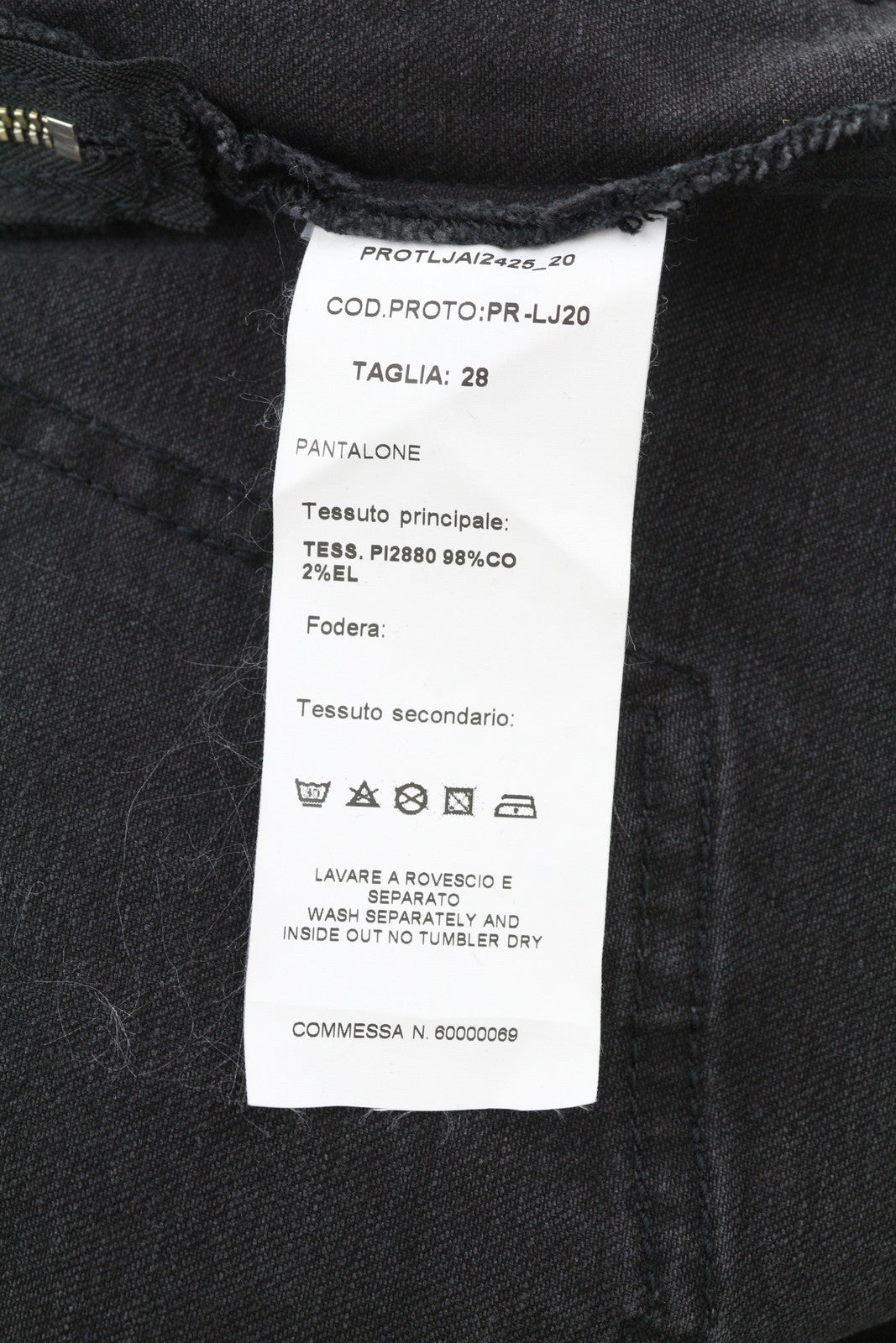 LIU JO Women Jeans W28 Wide Leg High Waist Black Denim Zip Closure