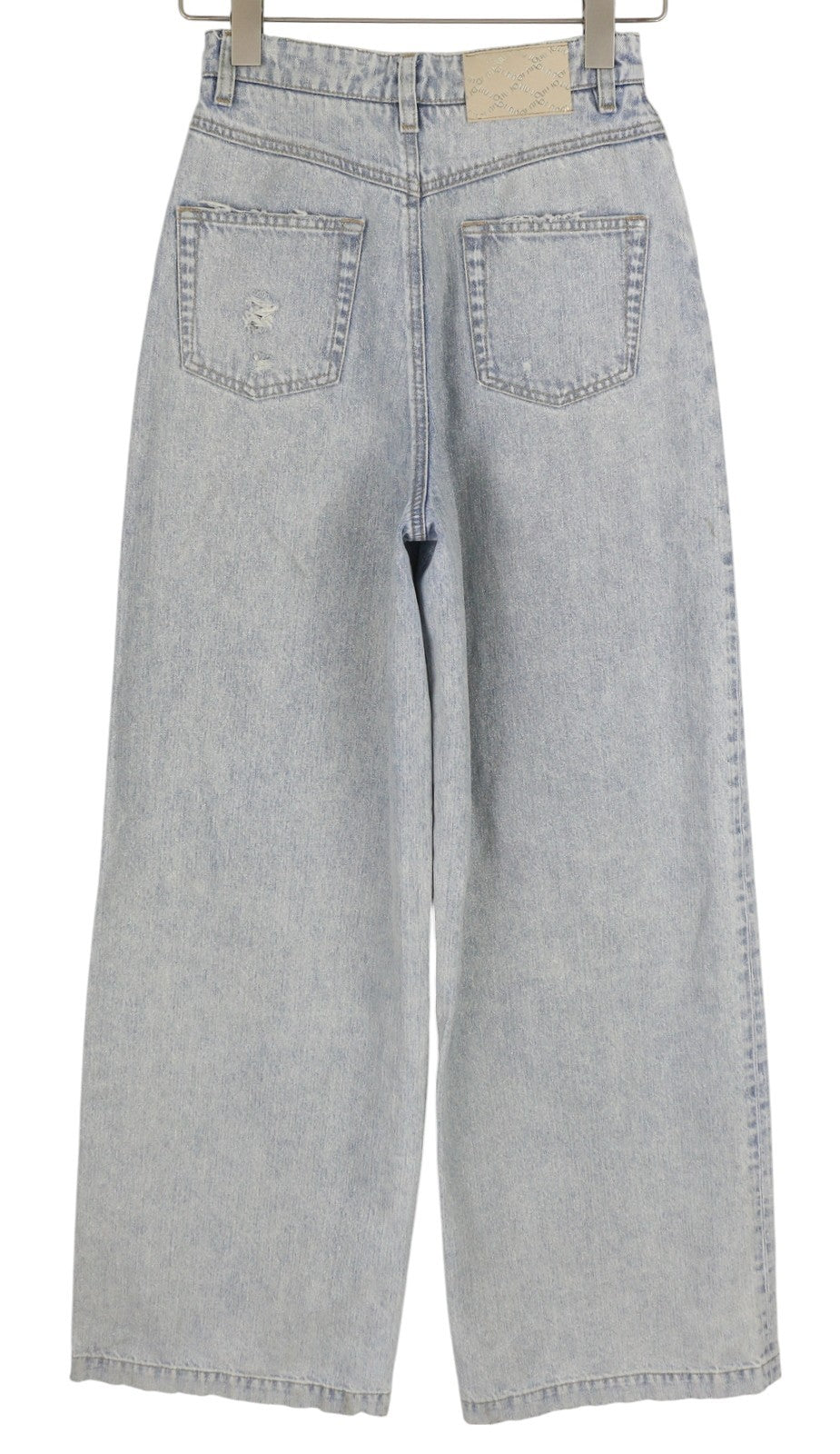 LIU JO 5 Tasche Vita Women Jeans 40 Wide Leg High Waist Ripped Denim