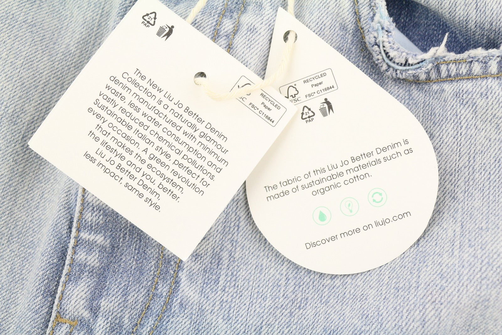 LIU JO 5 Tasche Vita Women Jeans 40 Wide Leg High Waist Ripped Denim