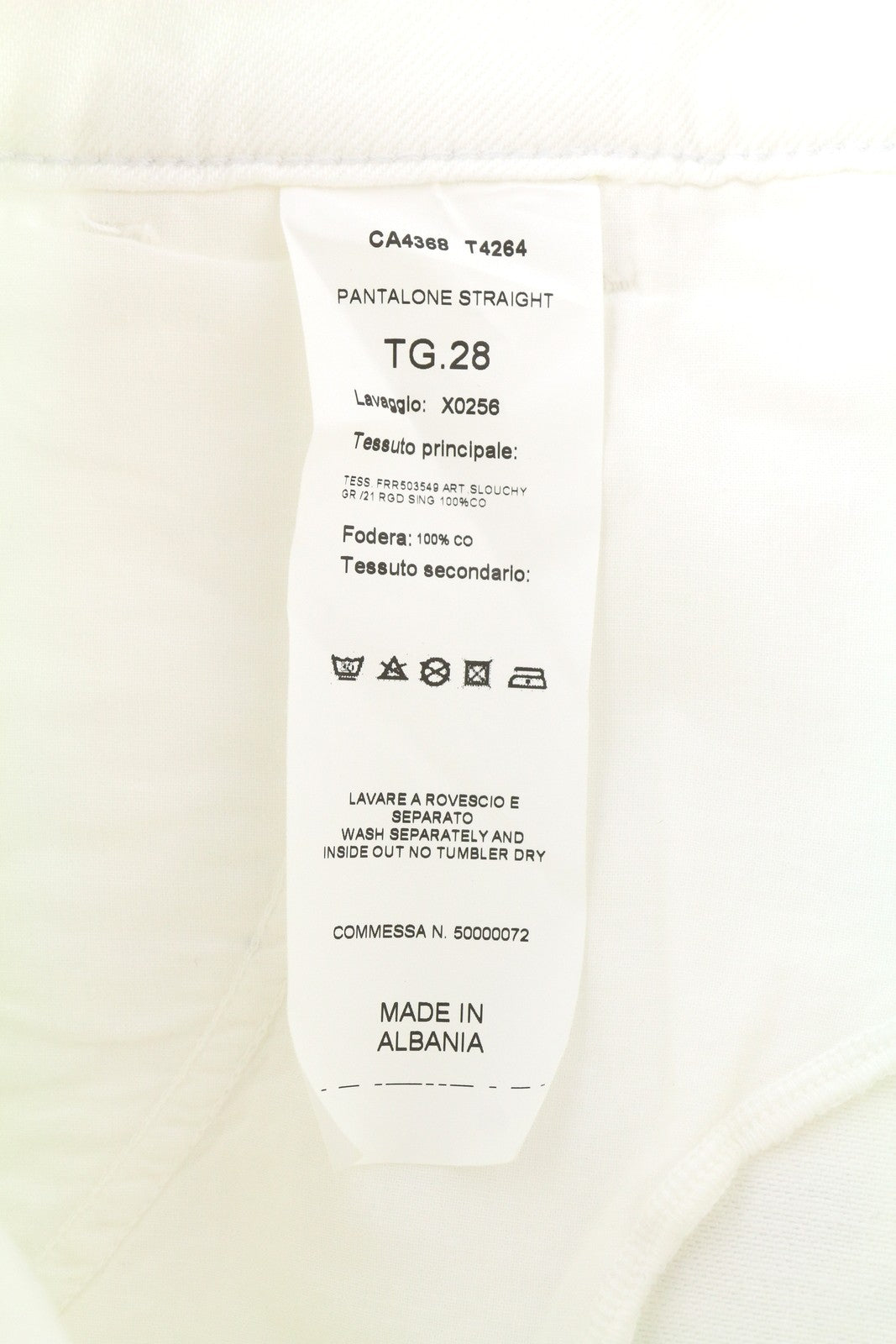 LIU JO Women Jeans W28 Straight Blue Light White Denim Zip Fly Logo