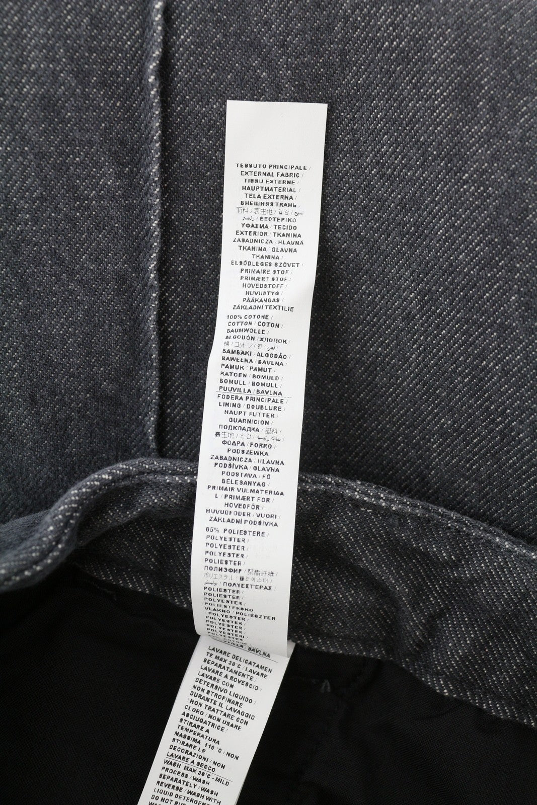 LIU JO Women Jeans W27 Wide Leg Dark Grey Denim High Waist Zip Pockets