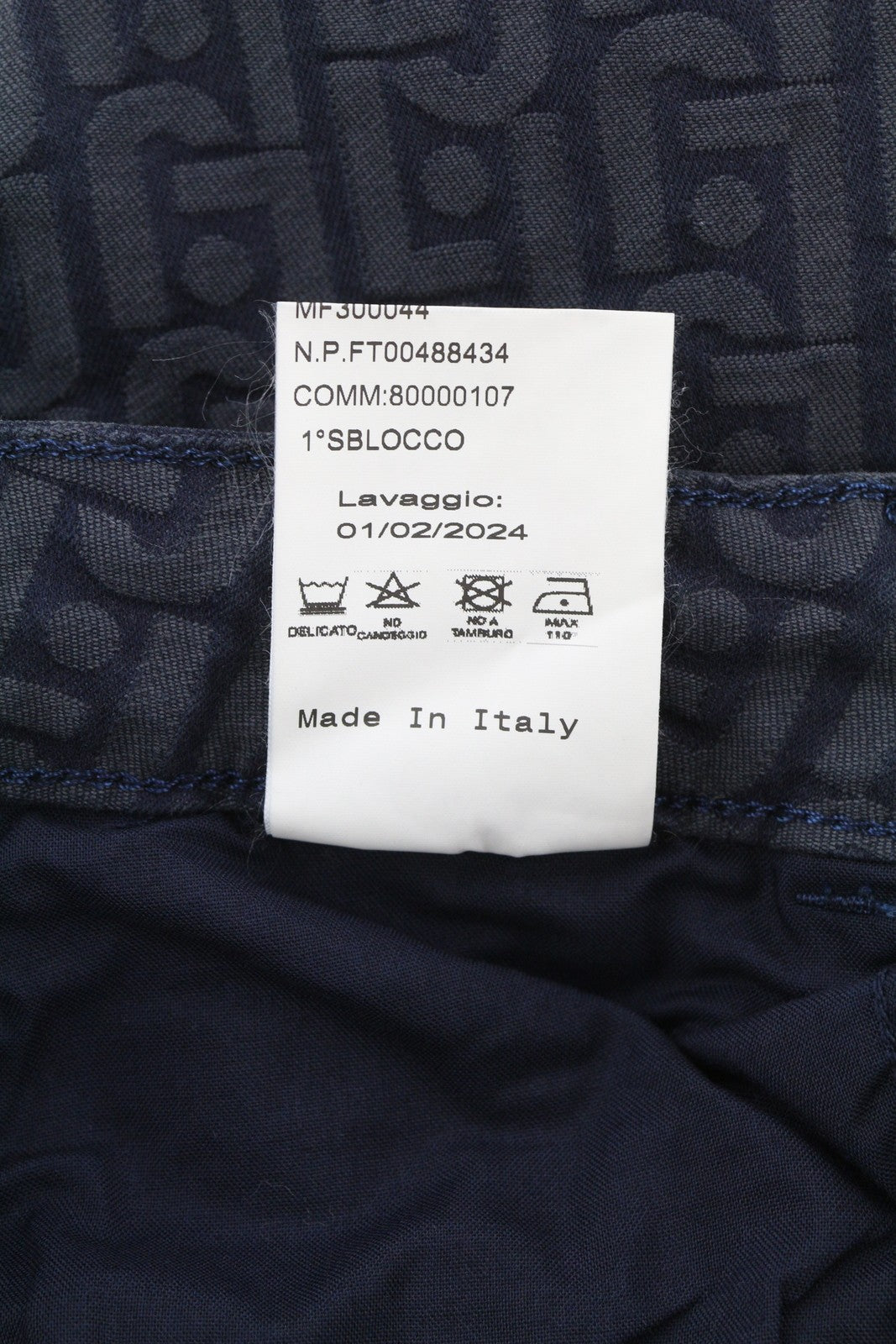 LIU JO Princess Women Jeans W28 Wide Leg Patterned Dark Denim Zip Fly