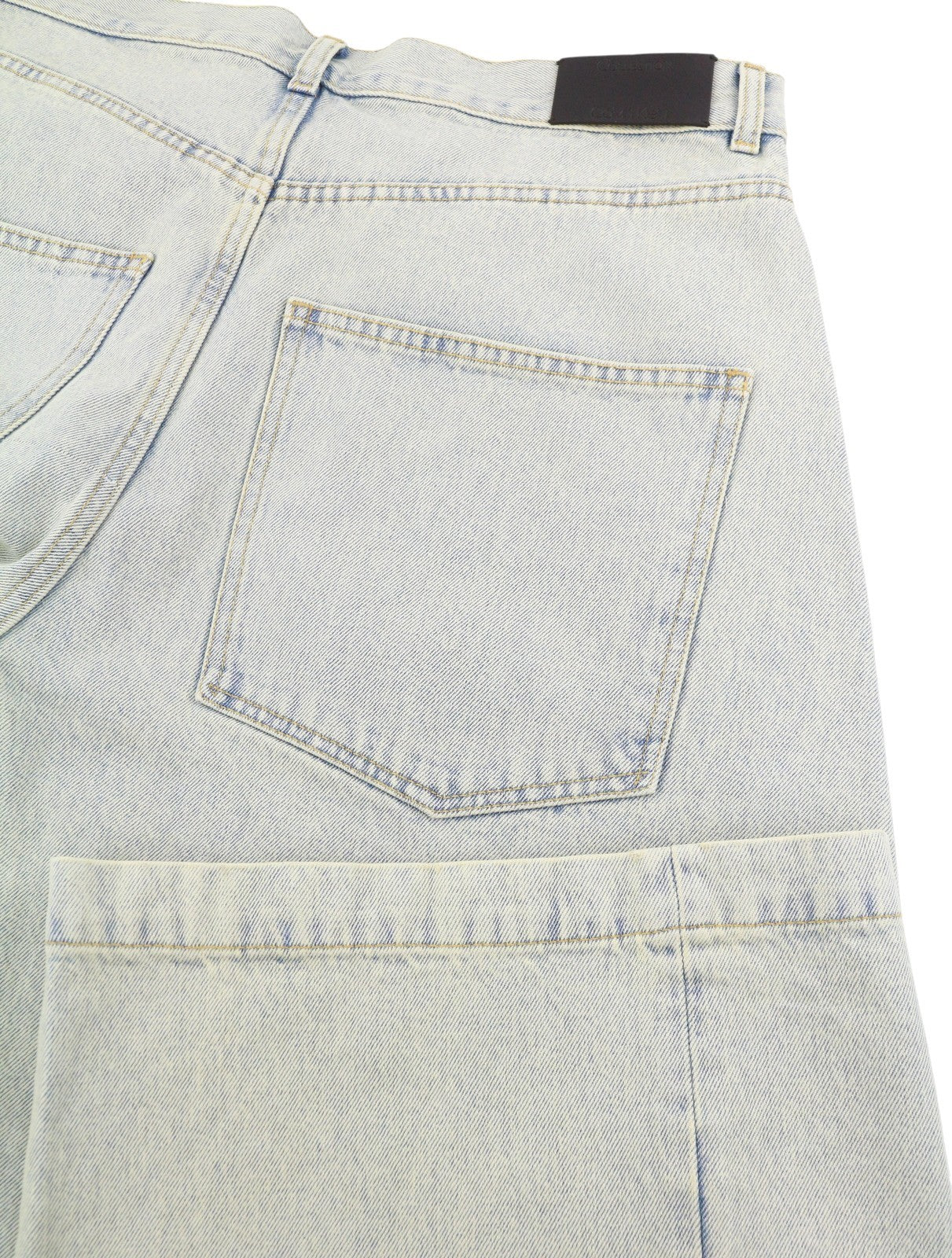 CALVIN KLEIN COLLECTION Men Jeans W36/L32 Blue Faded Relaxed Wide Leg RRP750