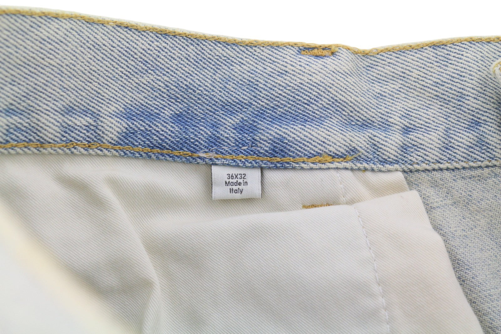 CALVIN KLEIN COLLECTION Men Jeans W36/L32 Blue Faded Relaxed Wide Leg RRP750