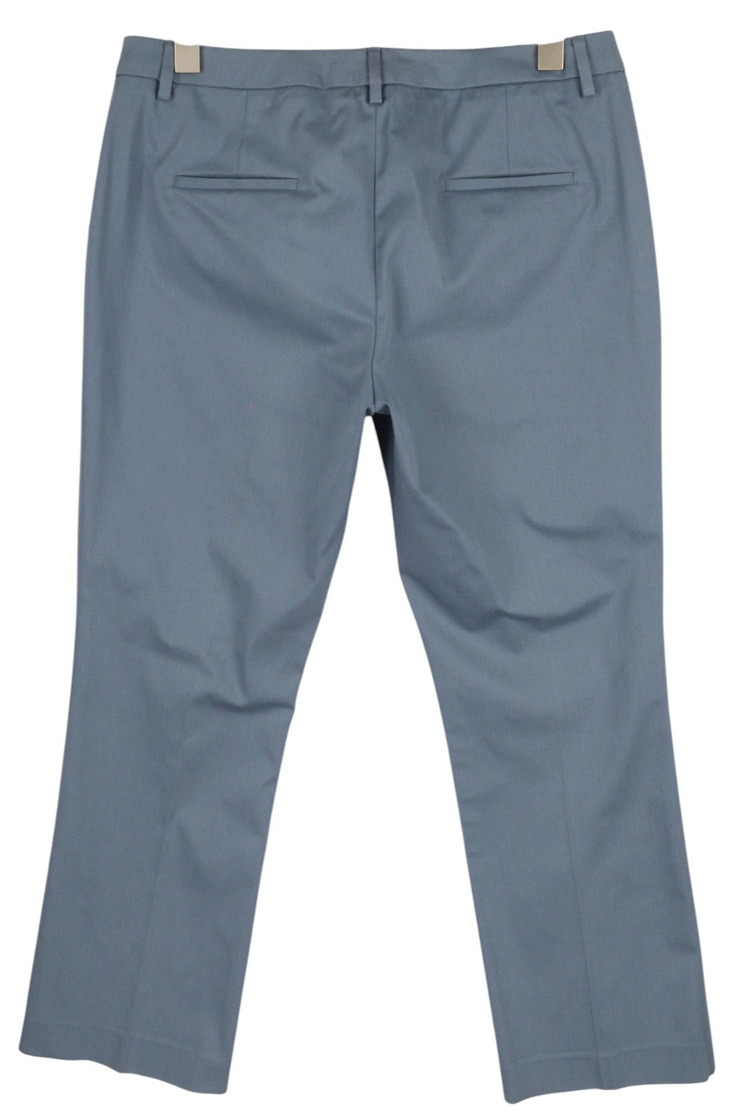 PT TORINO Jaine Women Trousers 46 W33 Blue Bootcut Zip Ankle Length RRP249