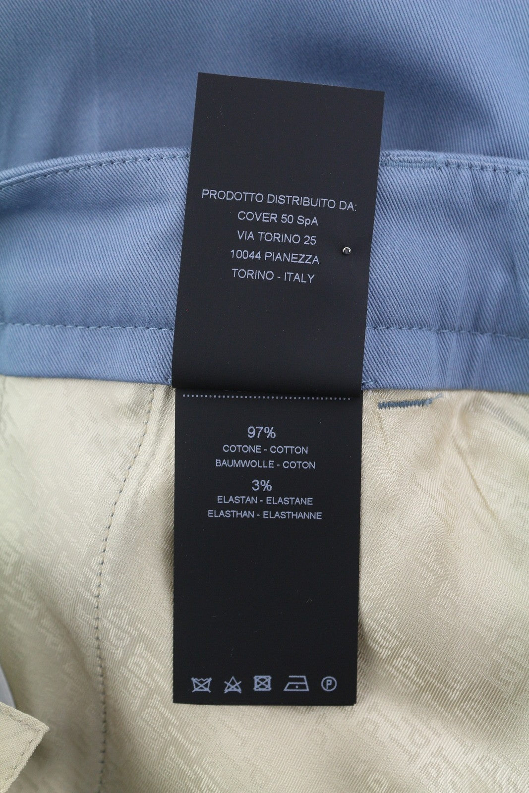 PT TORINO Jaine Women Trousers 46 W33 Blue Bootcut Zip Ankle Length RRP249