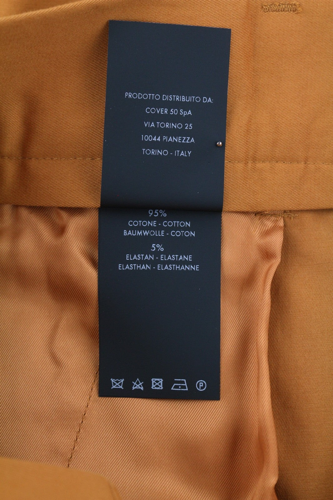 PT TORINO Gio Women Trousers 40 W31 Brown Slim Chino Turn-Up RRP240