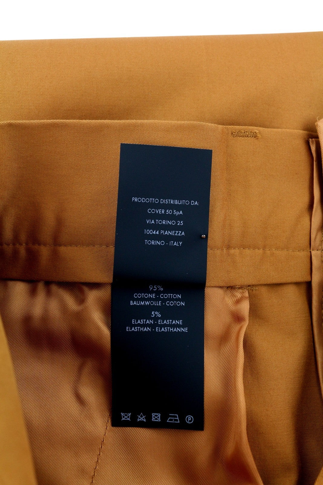 PT TORINO Gio Women Trousers 38 W28 Brown Slim Chino Turn-Up RRP240