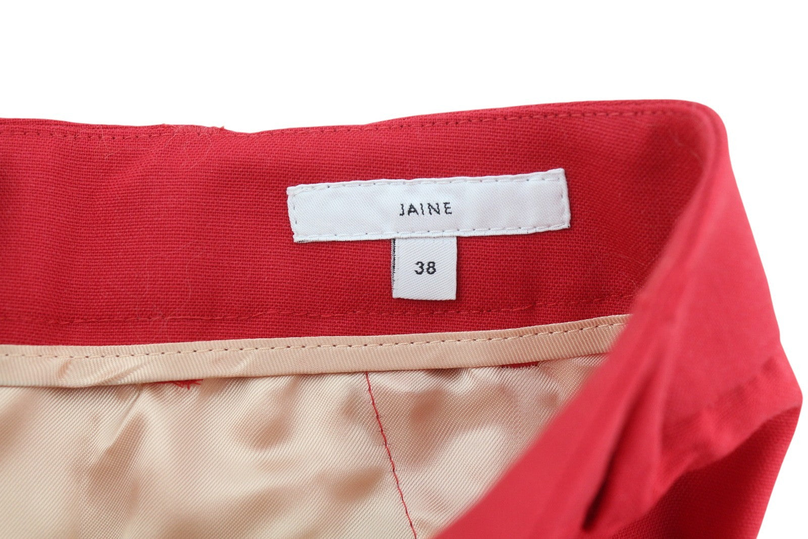 PT TORINO Jaine Women's Trousers 38 W25 Red Bootcut Fit Short Ankle Zip RRP249