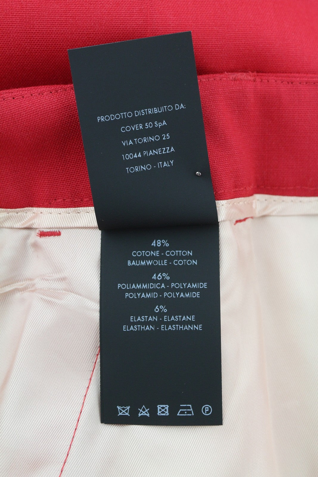 PT TORINO Jaine Women's Trousers 42 W30 Red Flared Bootcut Zip Ankle RRP249