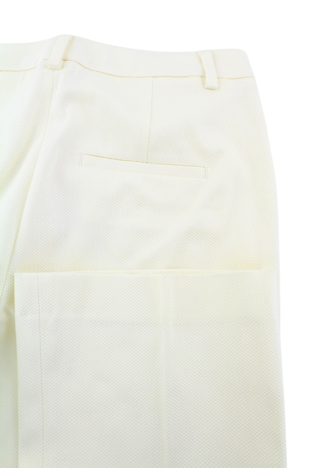 PT TORINO Jaine Women's Trousers 40 W28 Off White Bootcut Cropped Zip RRP249