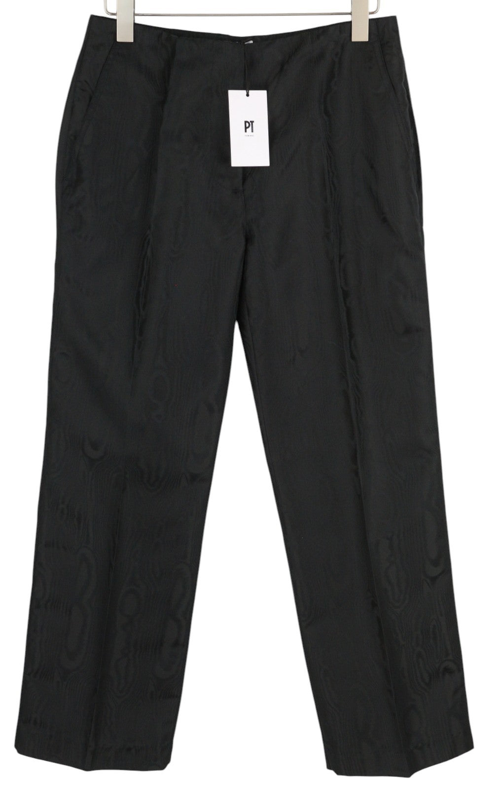 PT TORINO Mirna Women's Trousers 42 W30 Black Patterned Regular Zip Fly