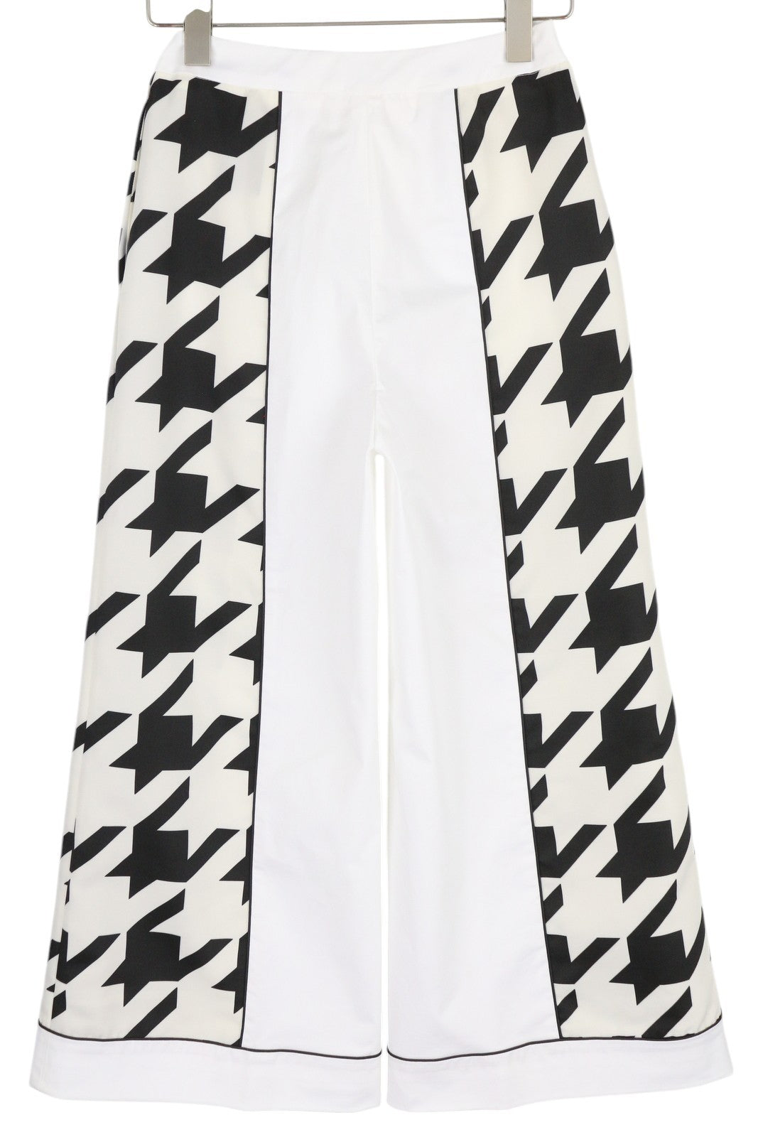 PT TORINO Mia Women's Trousers 40 W25 White Flared Pattern Ankle Zip