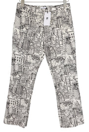 PT TORINO Jaine Women's Trousers 38 W27 City Print Bootcut Ankle Fit RRP249