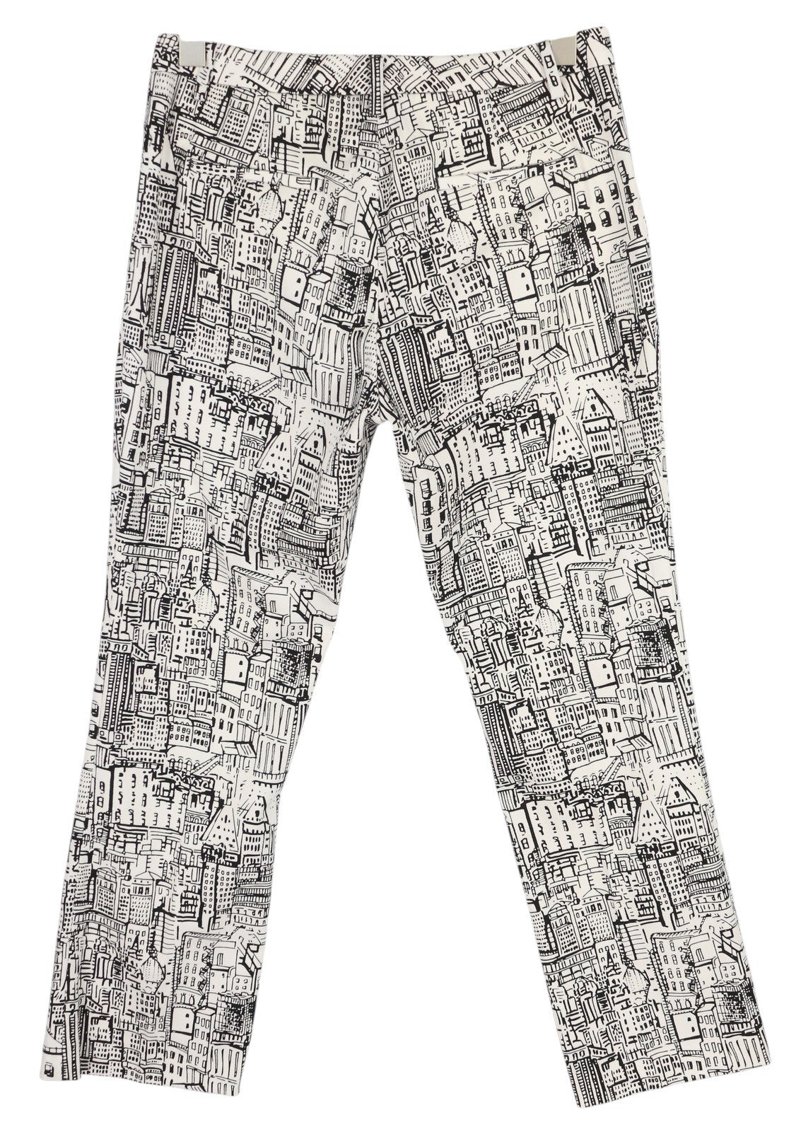 PT TORINO Jaine Women's Trousers 38 W27 City Print Bootcut Ankle Fit RRP249