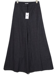 PT TORINO Matilde Women's Trousers 46 W31 Blue Denim Look Flared High Waist