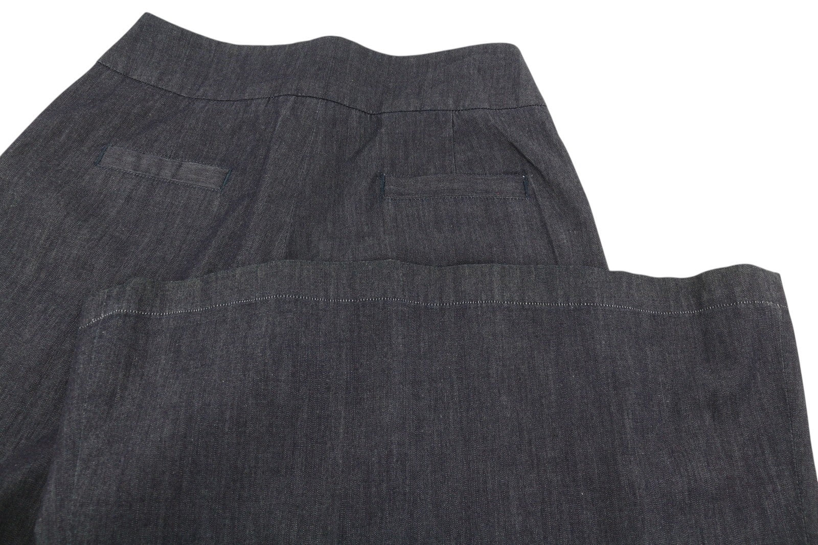 PT TORINO Matilde Women's Trousers 46 W31 Blue Denim Look Flared High Waist