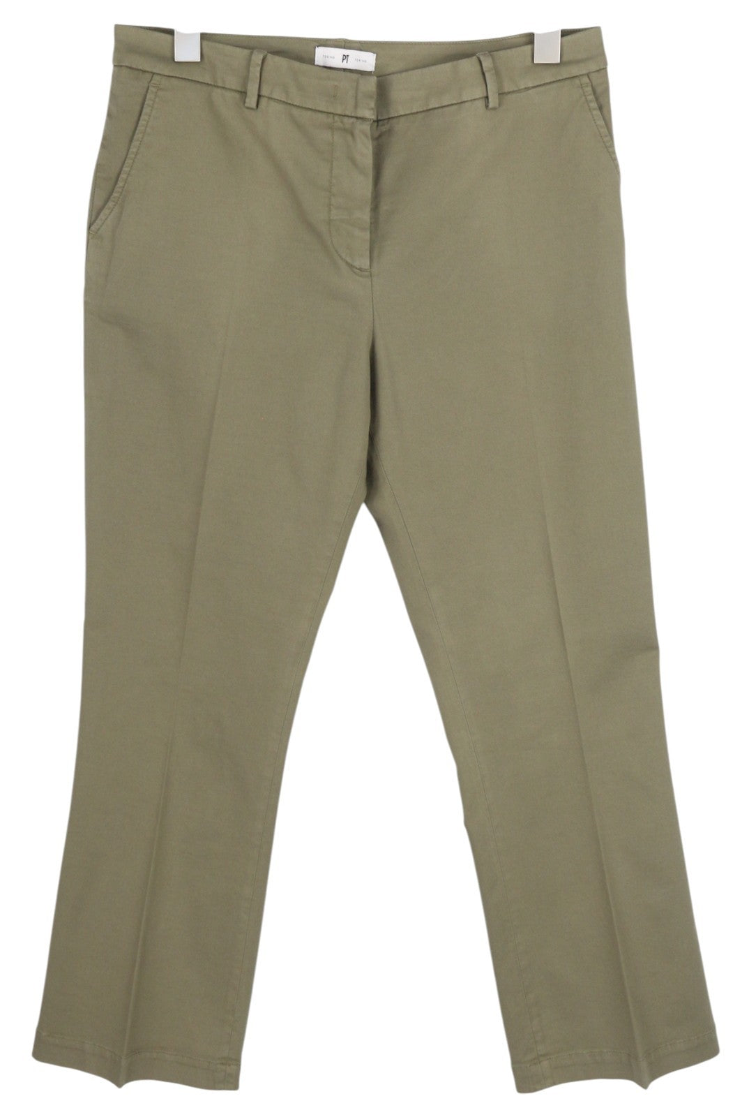 PT TORINO Jaine Women's Trousers 44 W32 Mid Grey Bootcut Ankle Zip Style RRP249