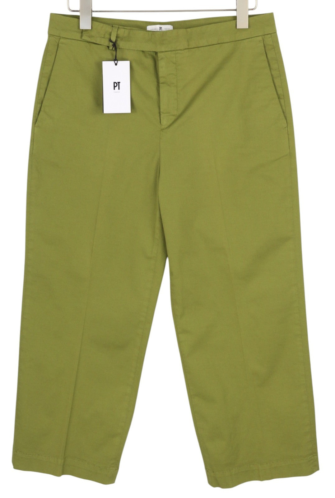 PT TORINO Michelle Women's Trousers 46 W33 Green Chino Zip Fly Regular