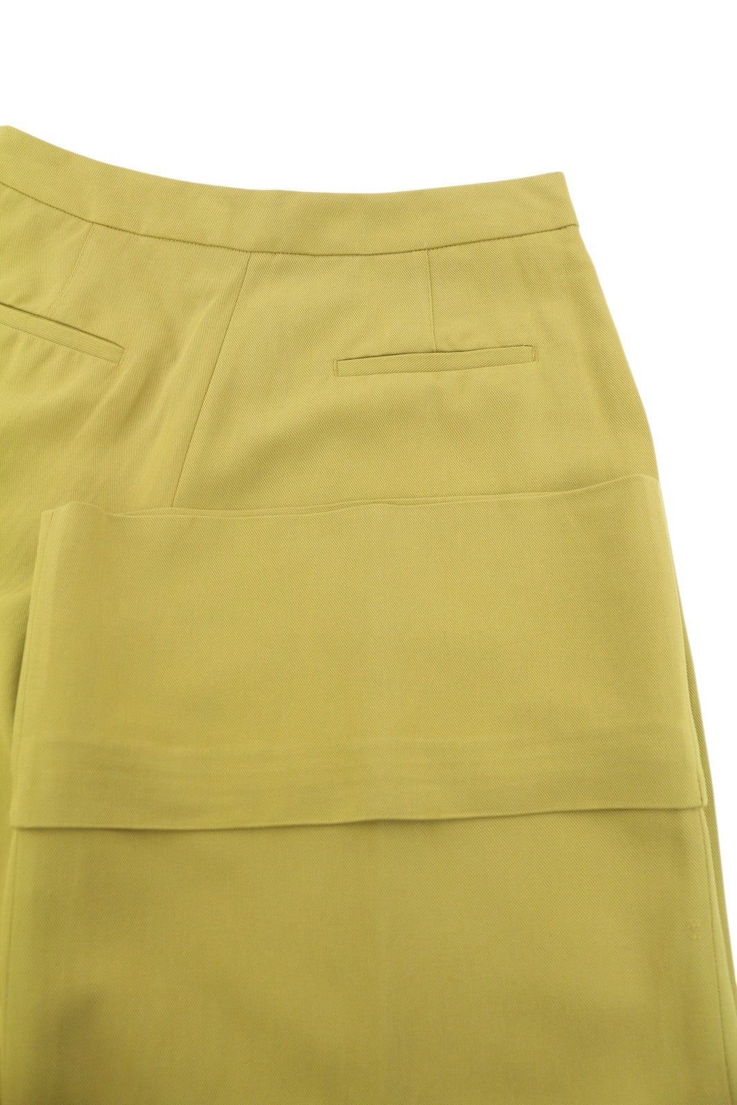 PT TORINO Colette Women's Trousers 42 W30 Green Linen Turn-Up Ankle Zip RRP315