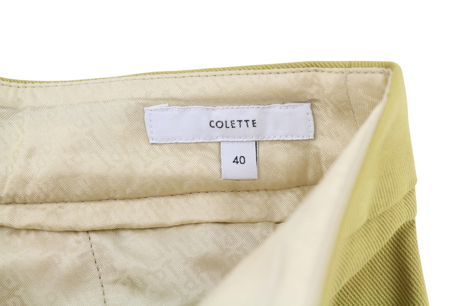 PT TORINO Colette Women's Trousers 40 W28 Green Linen Blend Zip Hem RRP315