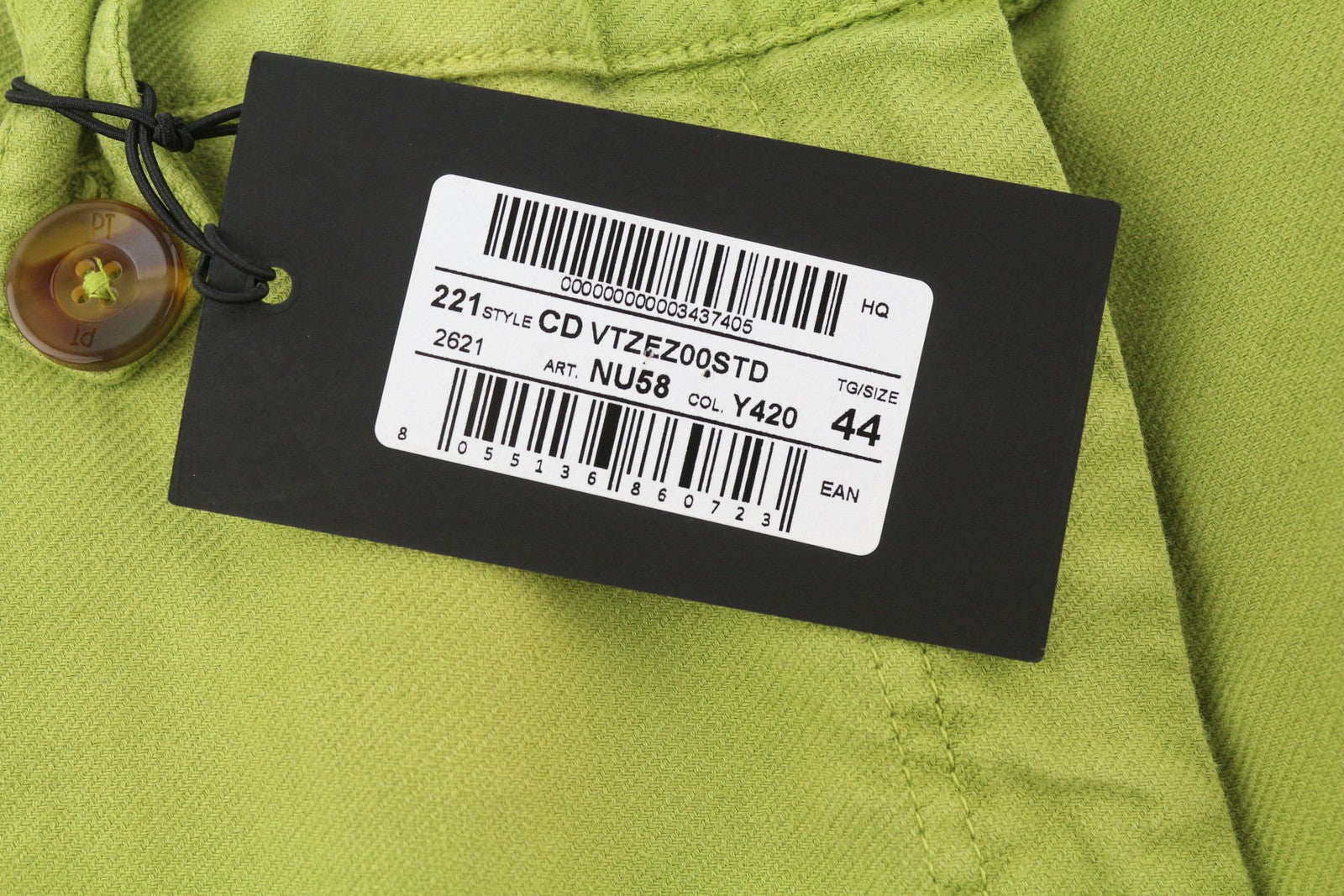 PT TORINO Zoe Women's Trousers 44 W30 Green High Waist Linen Slim Cargo