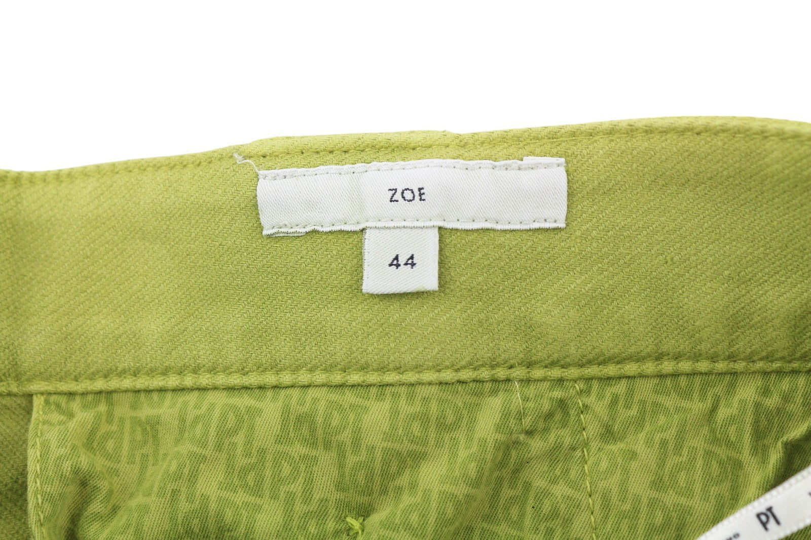 PT TORINO Zoe Women's Trousers 44 W30 Green High Waist Linen Slim Cargo