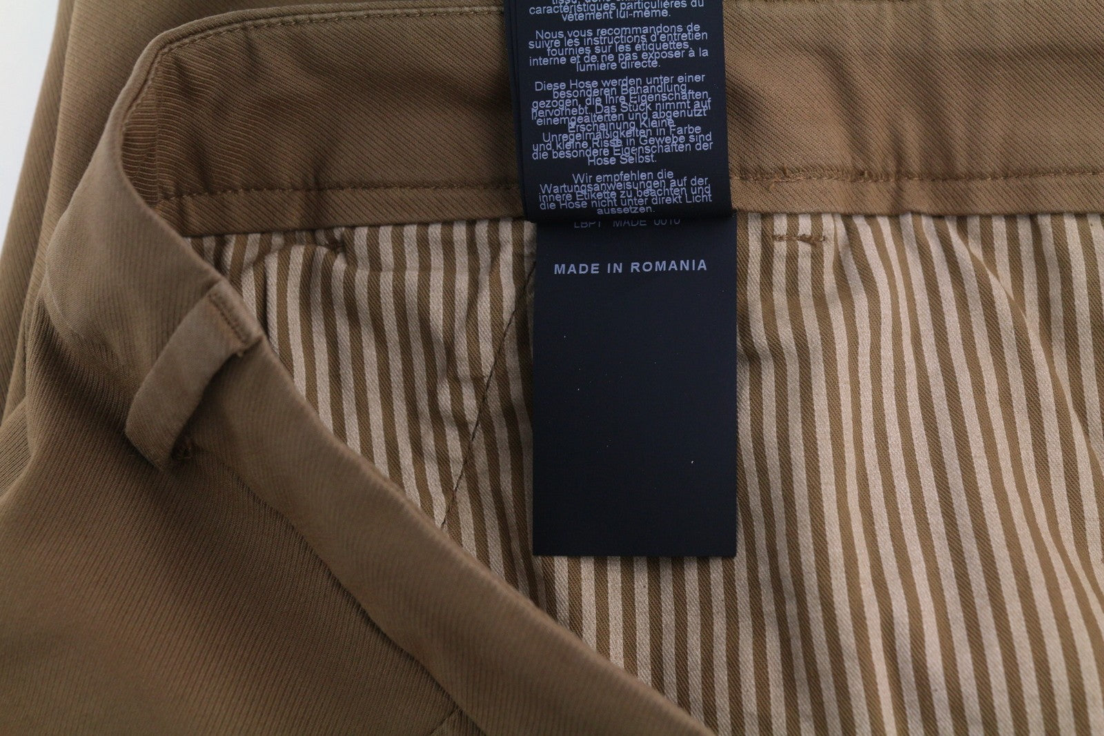 PT TORINO Jaine Women's Trousers 46 W33 Brown Bootcut Ankle Zip Fit RRP249